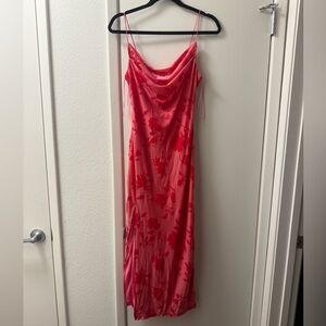 Slip Maxi Dress in Hot Pink - Women's dress